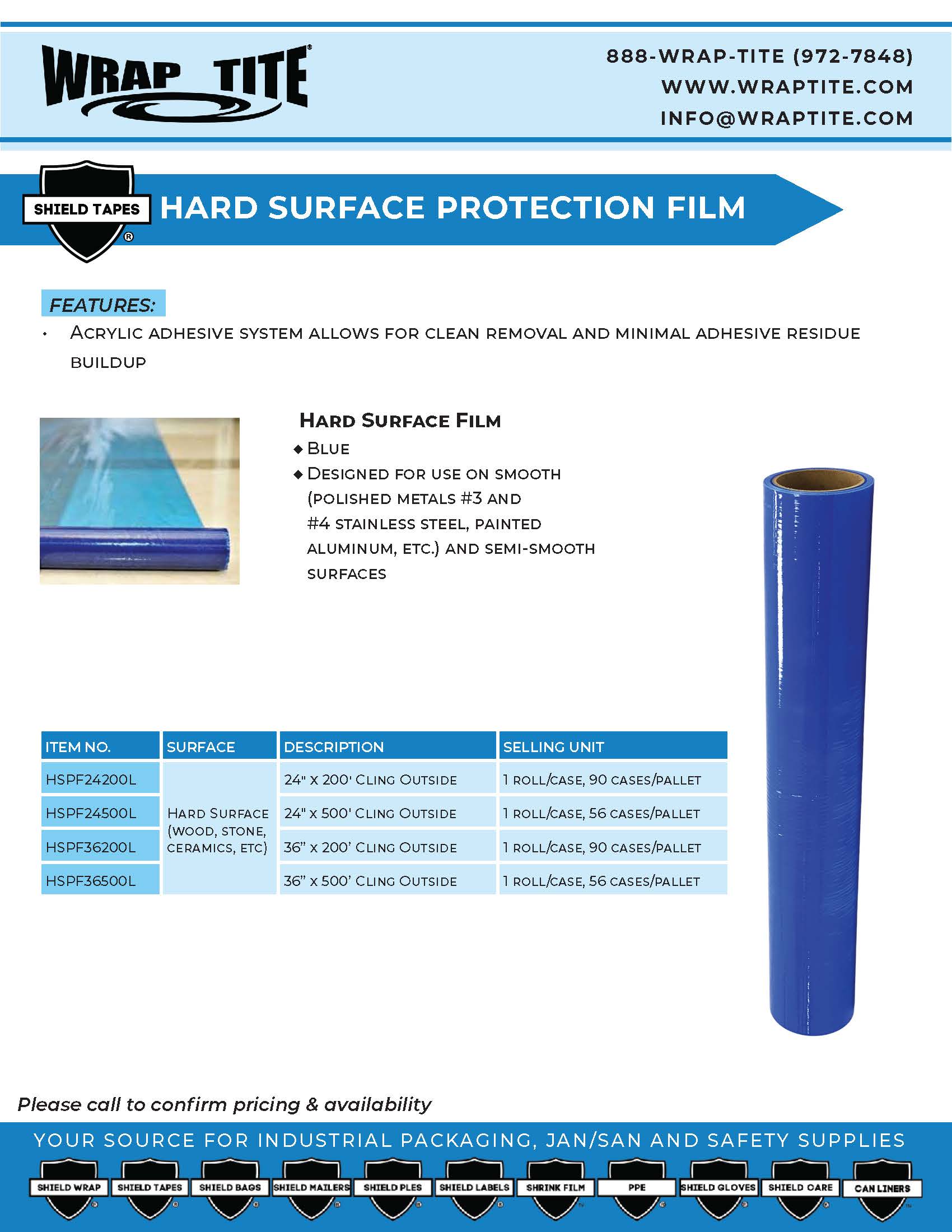 Hard Surface Protection Film